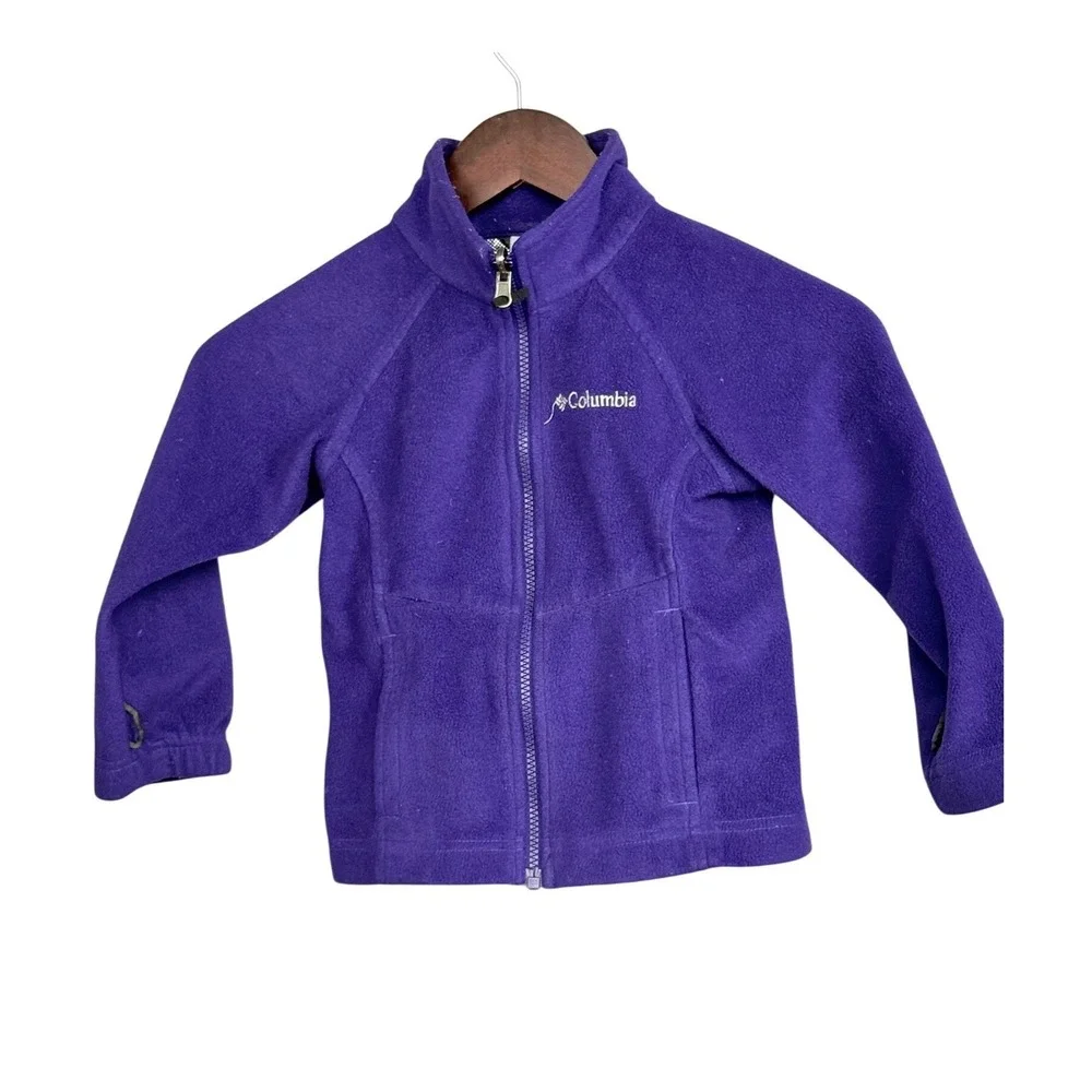 Columbia Interchange Jacket Kids XXS Purple Pink Nylon Outgrown Hooded